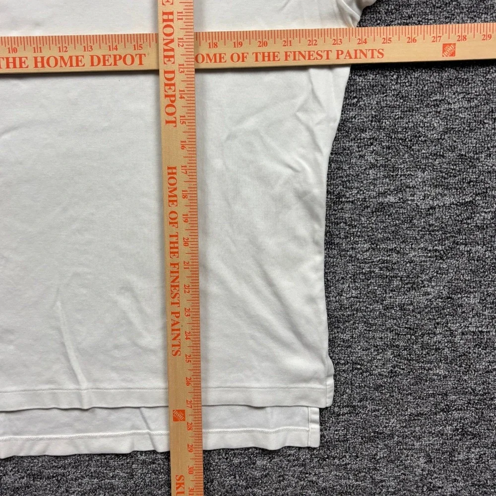 Vintage 90s Polo Ralph Lauren Short Sleeve Cream Polo Shirt Size Large